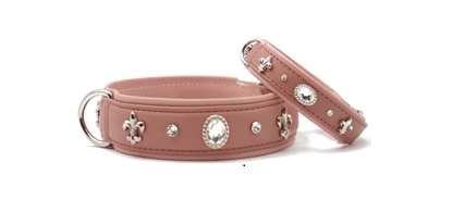 Luxe leren halsband hond