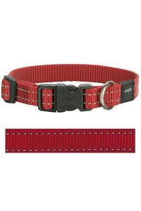 Rogz For Dogs Snake Halsband Rood-16 MMX26-40 CM