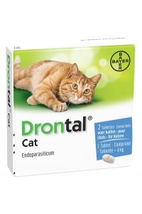Bayer Drontal Ontworming Kat-2 TABLETTEN