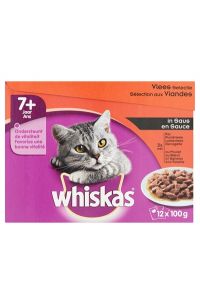 Whis Multipack Pouch Senior Vlees Selectie In Saus-12X100 GR