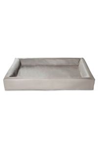Bia Bed Kunstleer Hoes Hondenmand Taupe-BIA-80 100X80X15 CM