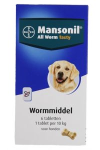 Mansonil Hond All Worm Tabletten-6 ST