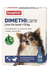 Beaphar Dimethicare Line-on Hond Tegen Vlooien En Teken-<15 KG 6 PIP 1.5 ML
