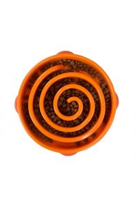 Slo-bowl Feeder Coral Oranje-29X29X6 CM