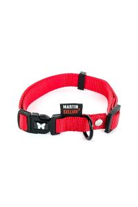 Martin Sellier Halsband Nylon Rood Verstelbaar-10 MMX20-30 CM