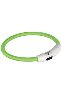 Trixie Halsband Flash Light Lichtgevend Usb Oplaadbaar Groen-7 MMX65 CM