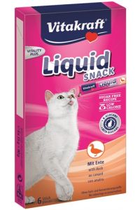 Vitakraft Cat Liquid Snack Eend & B-glucaan-6 ST
