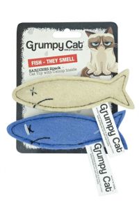 Grumpy Cat Sardines Met Catnip-2 STUKS 7 CM