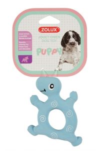 Zolux Puppyspeelgoed Latex Schildpad Blauw-8.5X2X9.5 CM