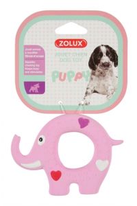 Zolux Puppyspeelgoed Latex Olifant Roze-11.5X2X8 CM