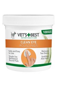 Vets Best Clean Eye Round Pads-100 ST