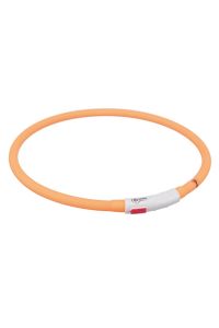 Trixie Halsband Usb Flash Light Lichtgevend Oplaadbaar Oranje-70X1CM