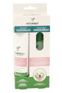 Vets Best Puppy Tandpasta Met Vingerborstel Kit-