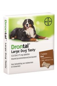 Bayer Drontal Ontworming Hond L Tasty-2 TABLETTEN