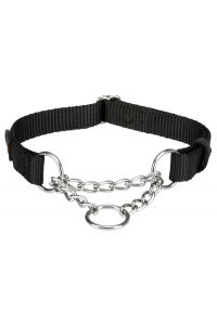 Trixie Halsband Hond Premium Choker Zwart-30-40X1.5 CM