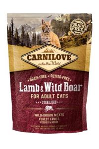 Carnilove Lamb / Wild Boar Sterilised-400 GR