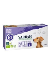 Yarrah Dog Alu Pate Multipack Chicken / Turkey-6X150 GR