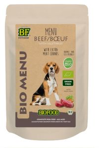 Biofood Organic Hond Rund Menu Pouch-150 GR