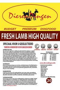 Budget Premium Dogfood Fresh Lamb High Quality-14 KG