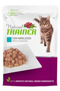 Natural Trainer Cat Sterilised Codfish Pouch-12X85 GR