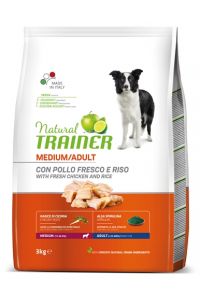 Natural Trainer Dog Adult Medium Chicken / Rice-3 KG