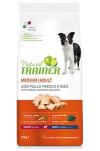 Natural Trainer Dog Adult Medium Chicken / Rice-12 KG