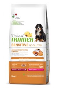 Natural Trainer Dog Puppy / Junior Medium / Maxi Sensitive Salmon-12 KG