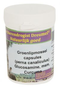 Dierendrogist Groenlipmossel Met Glucosamine / Msm / Curcuma-150 ST