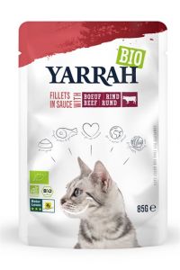 Yarrah Cat Biologische Filets Met Rund In Saus-14X85 GR