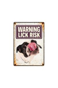 Plenty Gifts Waakbord Blik Lick Risk-21X15 CM