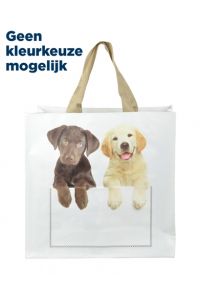 Shoppingbag Kiekeboe Hond / Kat Assorti-40X14X40 CM