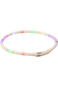 Trixie Halsband Usb Siliconen Lichtgevend Oplaadbaar Meerkleurig-70X1 CM
