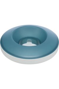 Trixie Slowfeeding Rocking Bowl Kunststof / Tpr Grijs / Blauw-23X23 CM 500 ML