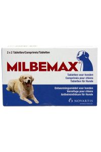 Milbemax Tablet Ontworming Hond-LARGE 2X2 TABL