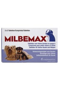 Milbemax Tablet Ontworming Puppy/kleine Hond-2X2 TABL