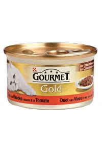 Gourmet Gold Cassolettes Duet Van Vlees In Saus Met Tomaten-85 GR