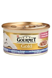 Gourmet Gold Luxe Mix Zeevis In Saus Met Spinazie-85 GR