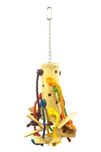 Happy Pet Vogelspeelgoed Puzzel Bamboe-48X24X24 CM