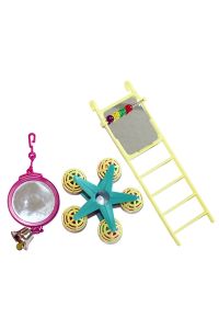 Happy Pet Bird Toy Mp Spiegel / Ladder / Carousel-20X9X4 CM