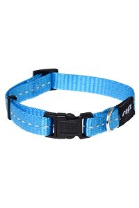 Rogz For Dogs Nitelife Halsband Turquoise-11 MMX20-32 CM