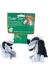 Floss-Toy Hondenspeelgoed Zwart-Wit 25 cm
