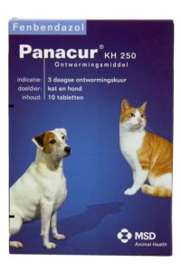Panacur Hond/kat-250 MG 10 TABLET