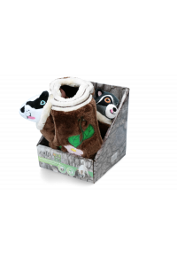 AFP Dig it - Tree Trunk Burrow - M with 2 cute toys