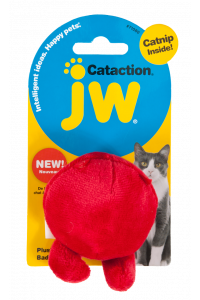 JW Plush Bad Cuz Ball with Catnip