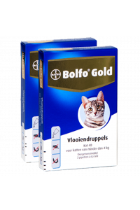 Bolfo Gold 40 kat (<4 kg) - 2 pip