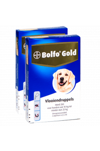 Bolfo Gold 250 hond (10 - 25 kg) - 2 pip