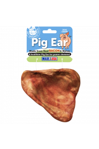 Pet Qwerks  Bacon Pig Ear - Large