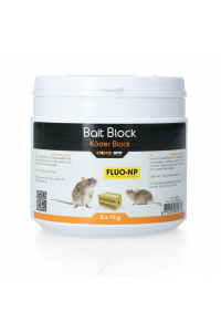 Knock Off Lokmiddel Blok voor muis&rat Fluo-NP (8x15g)