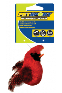 Feathered Kitty Wobbler rood