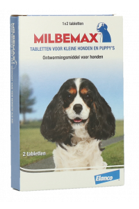 Milbemax Tabletten Puppy/Kleine hond 2 tabl. <5kg